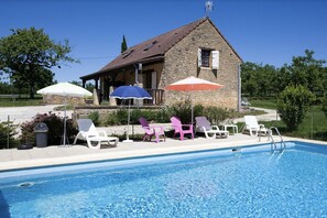 Pool - Charming house with swimming pool for 6 (Salignac-Eyvigues)