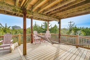 House (3 Bedrooms) | Front of property - Rooftop Deck & Hot Tub: Outer Banks Family Getaway (Salvo)