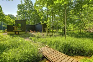 House (2 Bedrooms) | Front of property - 8 Mi to Sleeping Bear Dunes: Creekside Cabin (Glen Arbor)