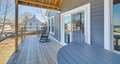 Deck w/ Water Views: Quiet East Boothbay Retreat!
