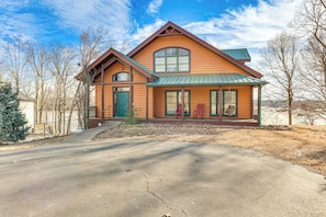 House (4 Bedrooms) | Front of property - Private Boat Ramp & Dock: Kentucky Lake Cabin! (Camden)