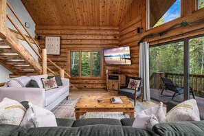 Télévision, cheminée