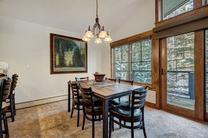 Condo, 2 Bedrooms | Dining - Spacious Upstairs Townhome With Private Garage 2 Bedroom Condo (Breckenridge)