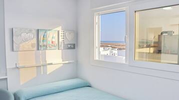 1 makuuhuone, vuodevaatteet