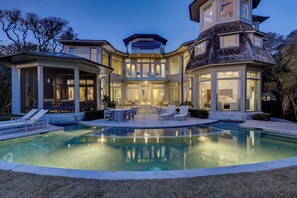 A heated pool
