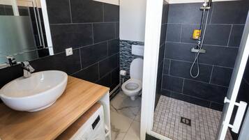 Sèche-cheveux, serviettes fournies, papier toilette