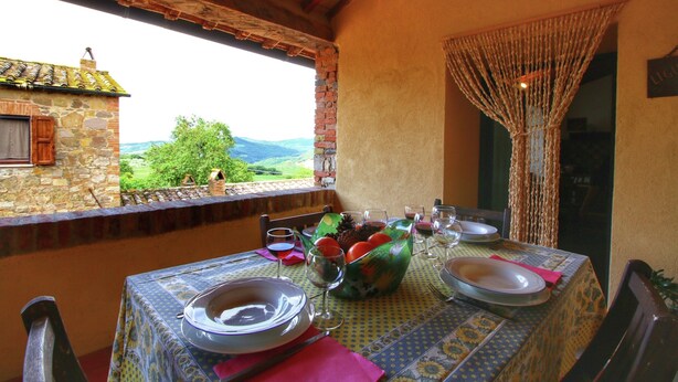 House | View from property - Cottage in Tuscany With Patio (Castiglione d'Orcia)