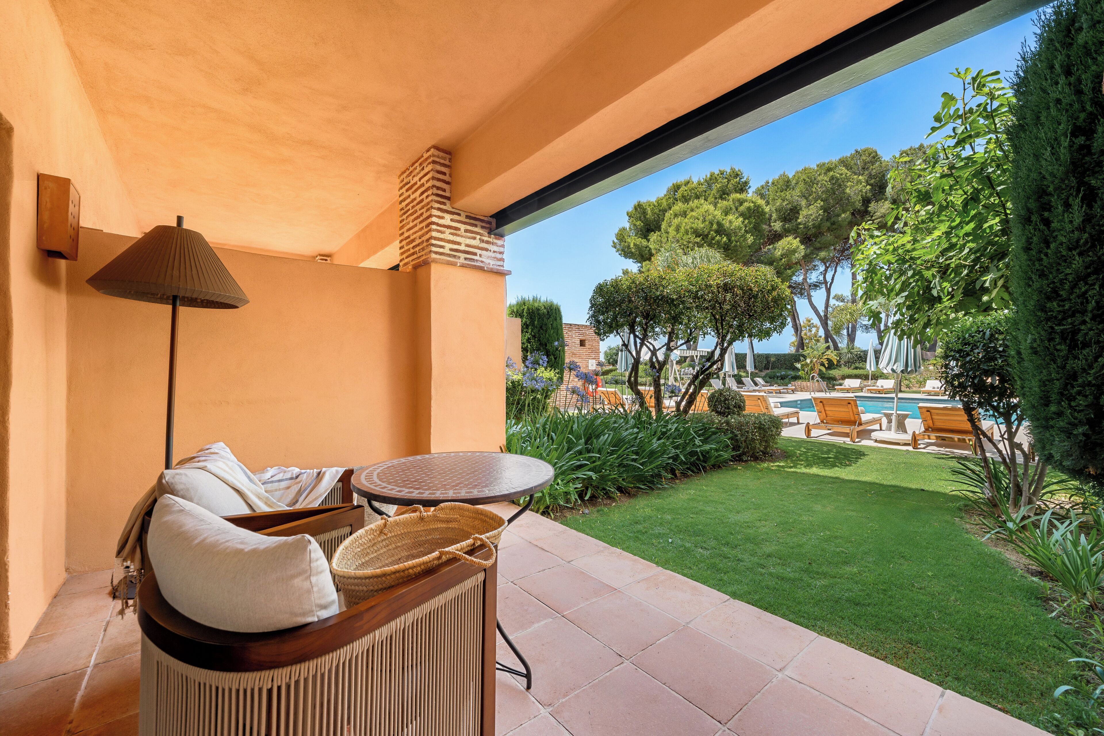Junior Suite, Pool View | Terrace/patio