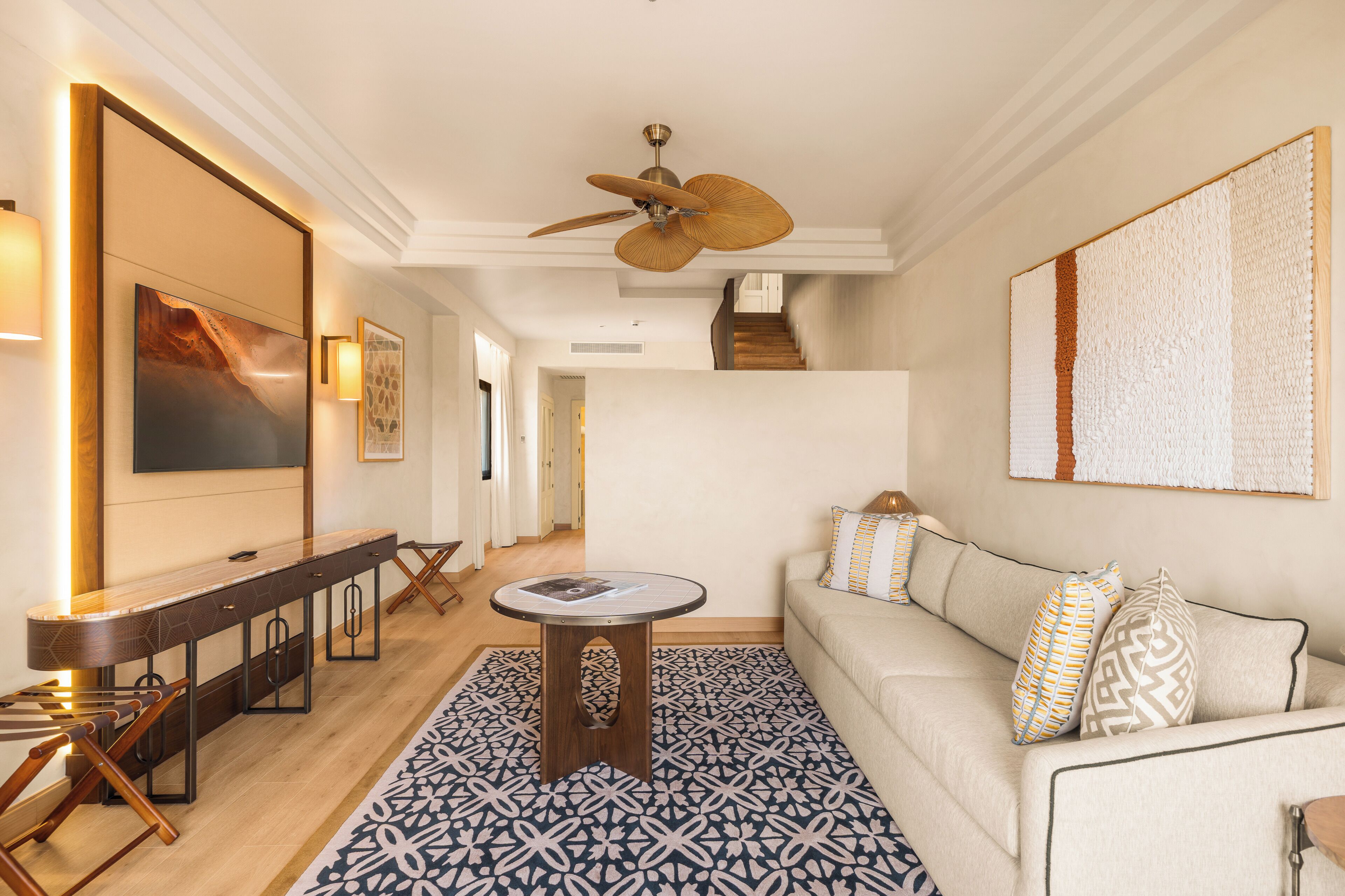 Suite (Duplex) | Living area | 55-inch Smart TV with digital channels
