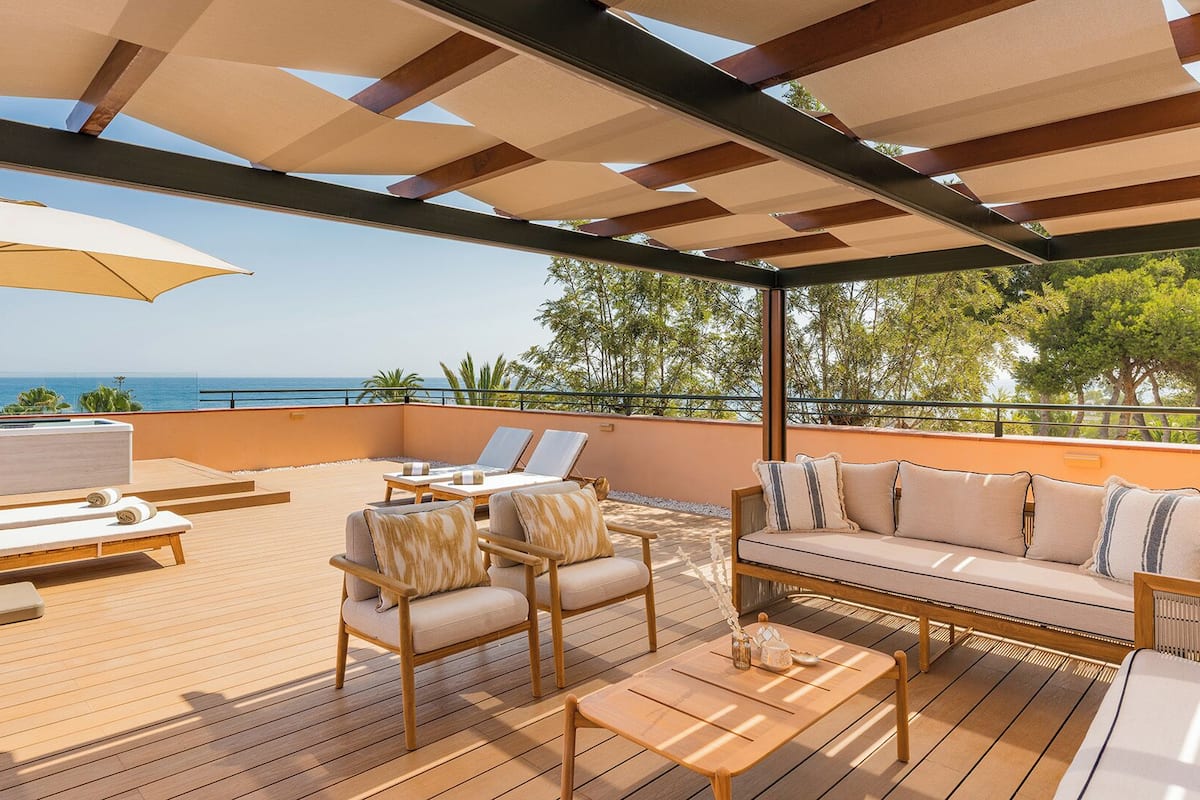 Suite, terraza, vistas al mar | Terraza o patio