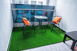 Superior Apartment, 2 Bedrooms, Private Bathroom, Courtyard View | 1 bedroom, laptop workspace, blackout drapes, iron/ironing board
