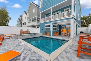 Pool - Walk to Beach: 5BR Surfside Beach Home w/ Private Pool & Spa (Surfside Beach)