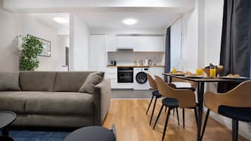 Deluxe Apartment, 1 Queen Bed with Sofa bed, Terrace | 1 bedroom, desk, soundproofing, free WiFi