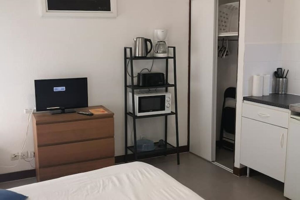 Desk, iron/ironing board, travel crib, free WiFi