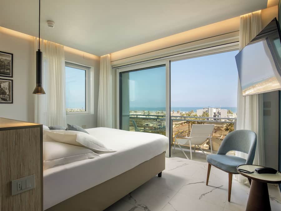 Suíte estúdio júnior, terraço, vista para o mar | Vista do quarto