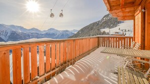 Basic Apartment | Outdoor dining - Hirschfluh Duplex (Riederalp)
