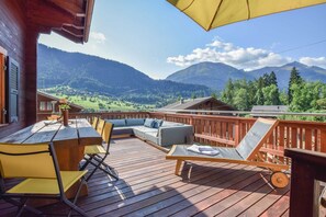 Outdoor dining - Chalet Castellani Duplex (Fiesch)