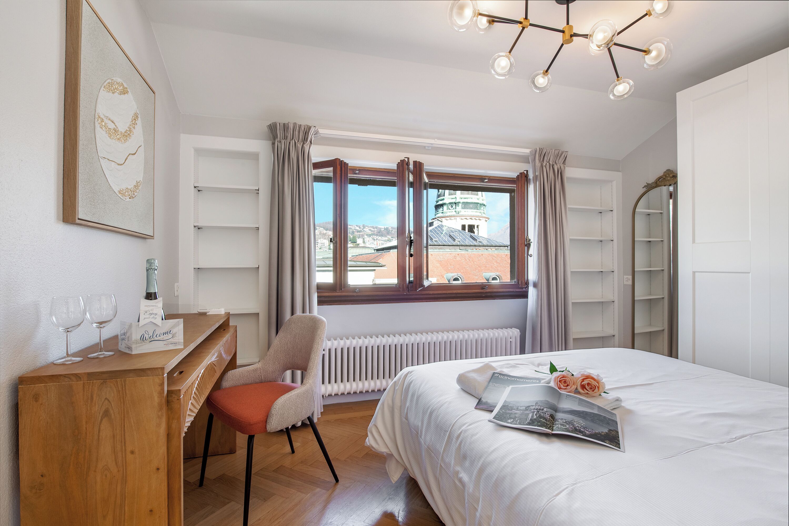 Apartamento de lujo, varias habitaciones, 2 baños (Novos Arcadia 501) | 3 dormitorios, wifi, ropa de cama