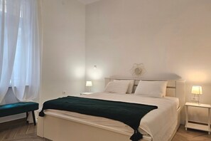 1 soverom, strykejern/-brett, wi-fi (inkludert) og sengetøy