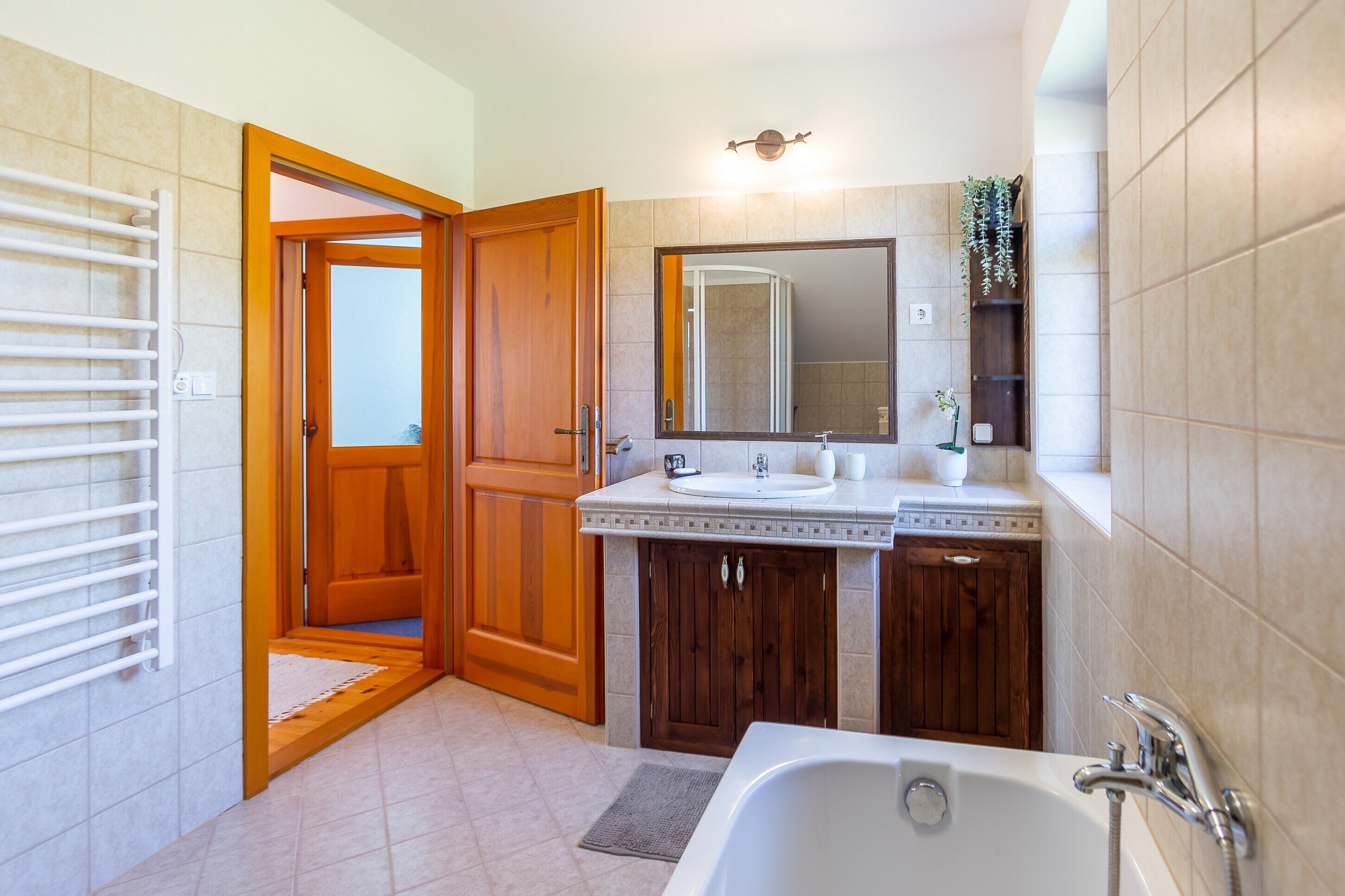 Standard House, Multiple Bedrooms (Balaton View From Almadi) | Bathroom | Separate bathtub and shower, hair dryer, towels, soap