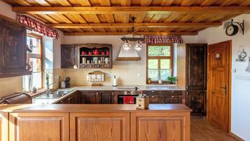 KĂŒhlschrank, Mikrowelle, Ofen, Herdplatte