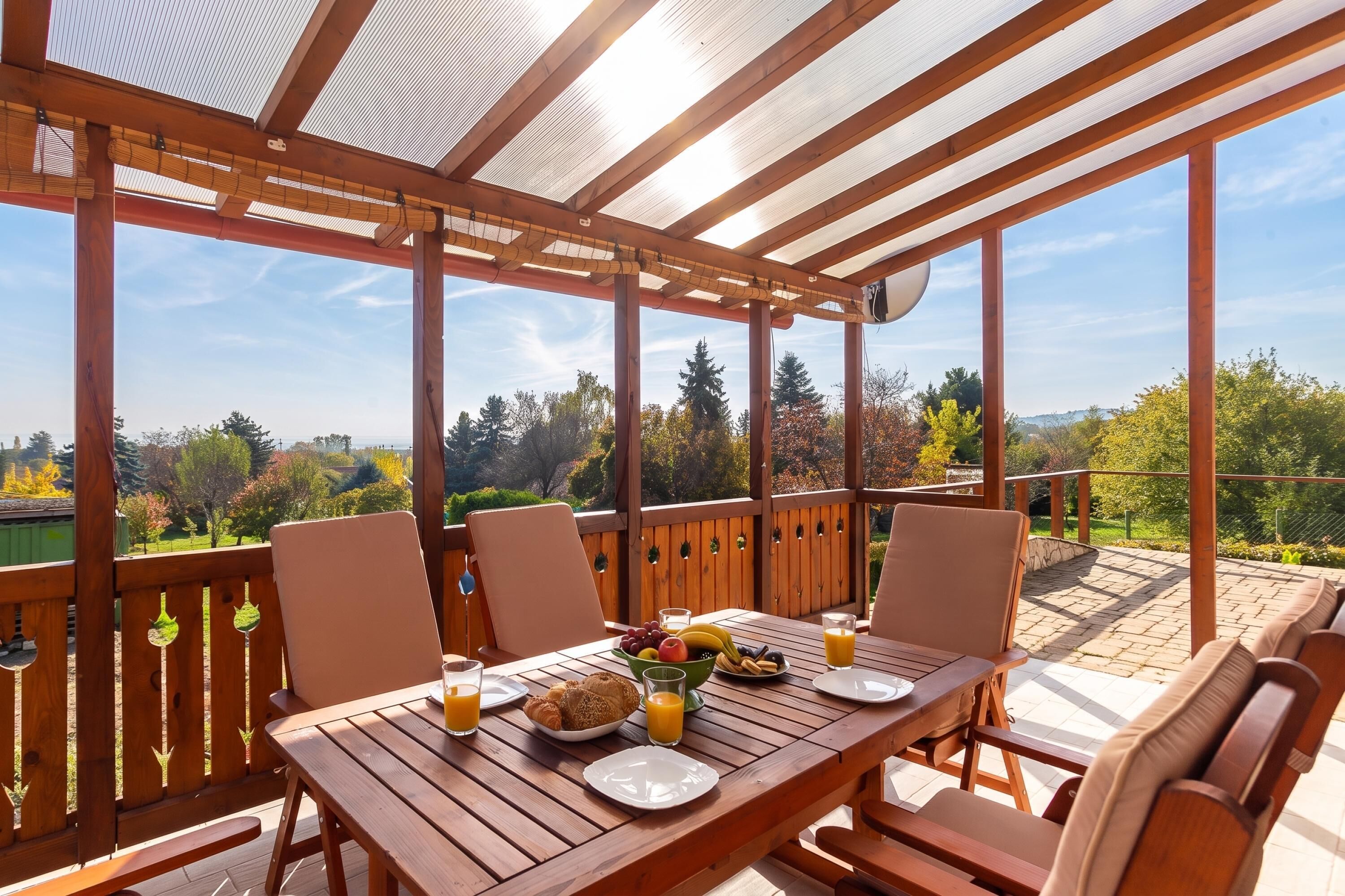 Standard House, 3 Bedrooms, Microwave (Balaton View From Almadi with Terrace) | Outdoor dining
