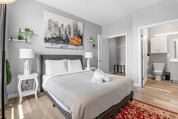 1 間睡房、熨斗/熨衫板、免費 Wi-Fi、床單