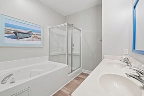 Towels, soap, shampoo, toilet paper