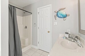 Towels, soap, shampoo, toilet paper