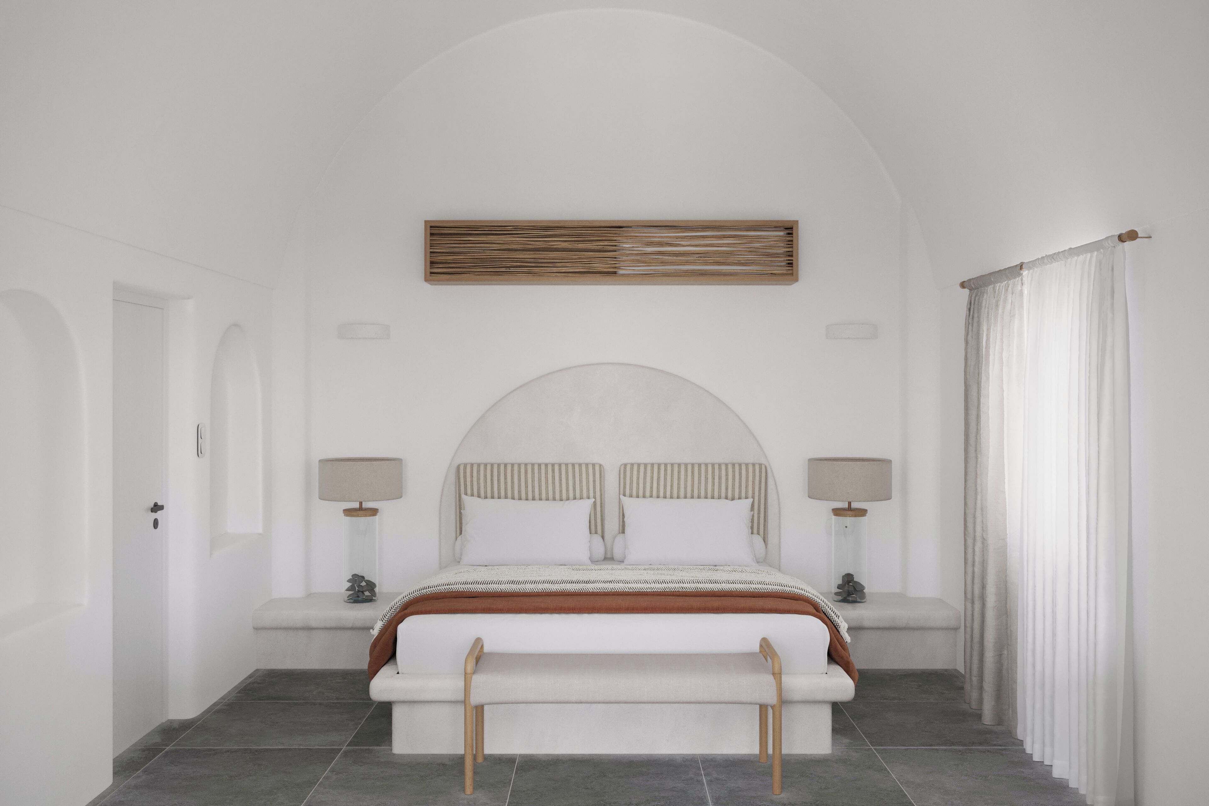 Suite Deluxe, vista mare | 1 camera, una cassaforte in camera, una scrivania, tende oscuranti