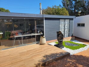 Outdoor dining - Exclusive villa with private pool and garden (Calafat)