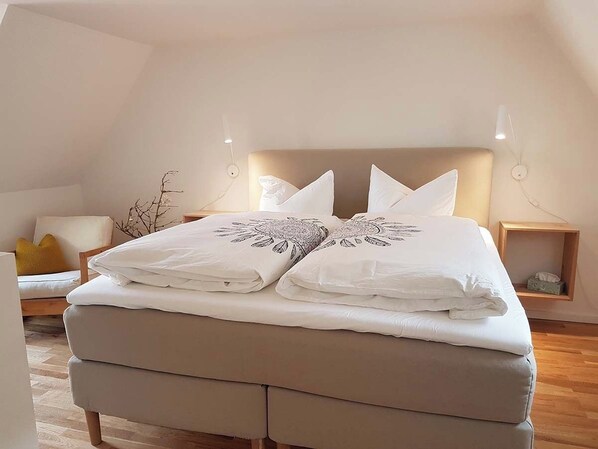 2 bedrooms, iron/ironing board, WiFi, bed sheets