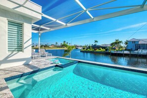 A heated pool