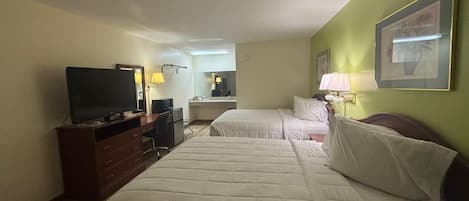 1 bedroom, desk, laptop workspace, iron/ironing board