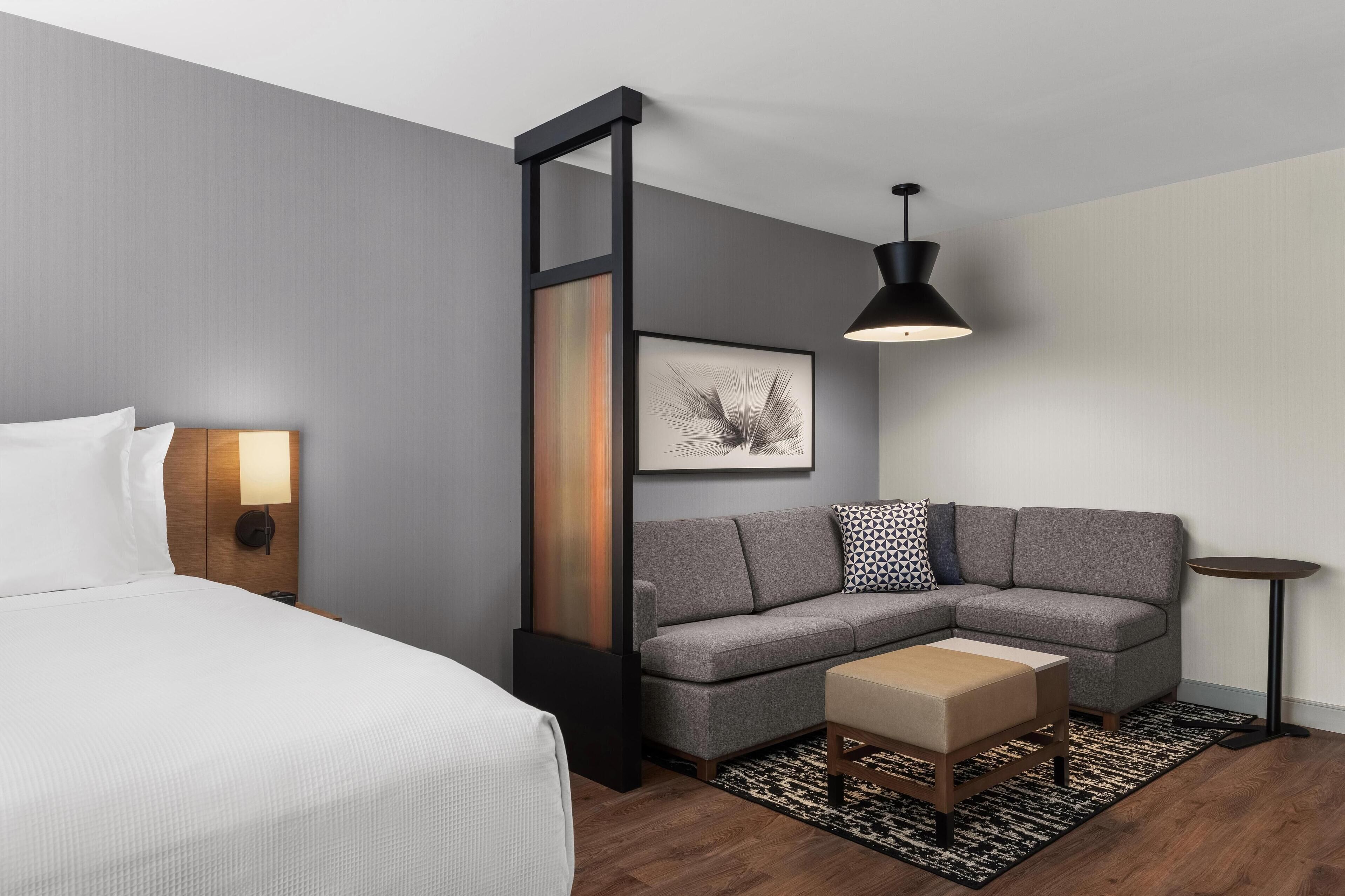 Premium bedding, memory foam beds, in-room safe, desk