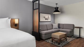 Premium bedding, memory foam beds, in-room safe, desk
