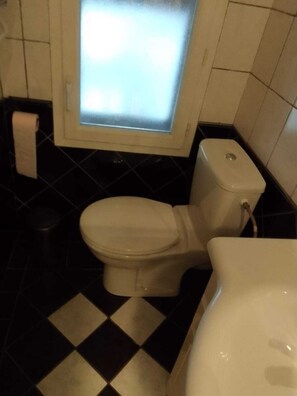 Dusche, Handtücher, Seife, Toilettenpapier