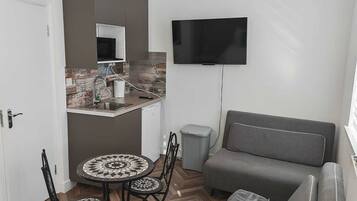 Estúdio luxo, suíte, vista para a cidade | Cozinha privada