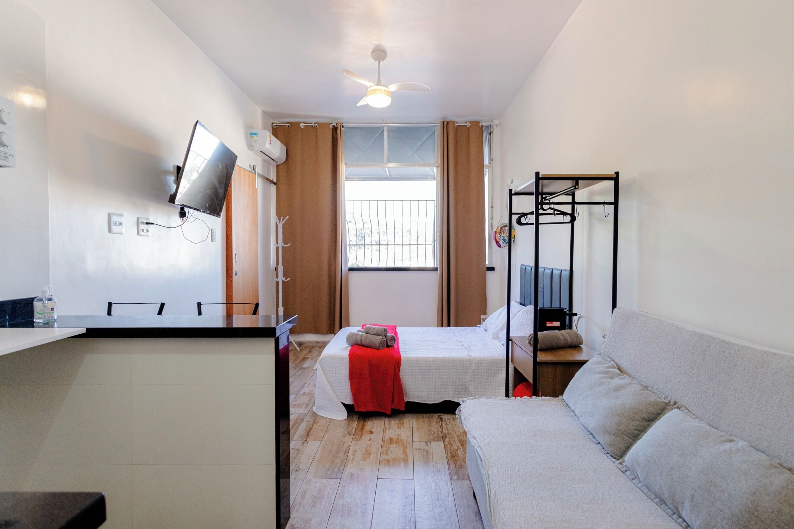 Apartamento básico | 1 quarto, Wi-Fi de cortesia, roupa de cama