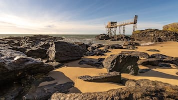 Aan het strand