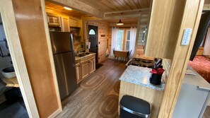 Fridge, microwave, oven, stovetop - Shady Rest Cabin #3, Sunset Views, Beach, Swimming, Firepit, Multiple Units (Rhinelander)