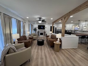 Smart TV, fireplace, offices