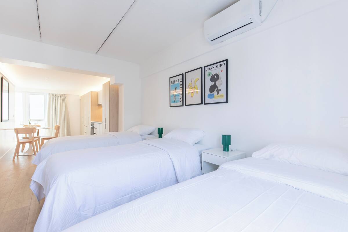 Suite Studio Familiale | 1 chambre, décoration personnalisée, ameublement personnalisé