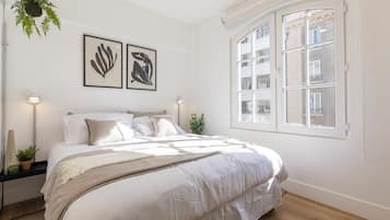 Superior Studio | Individually decorated, laptop workspace, blackout drapes