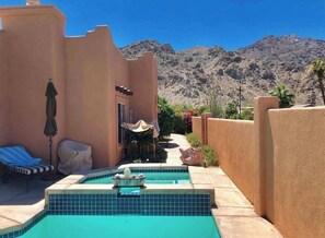 Piscine extérieure, piscine chauffée