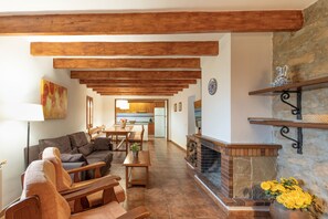 TV, fireplace, ping pong