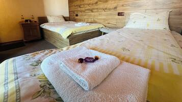 4 bedrooms, iron/ironing board, WiFi, bed sheets