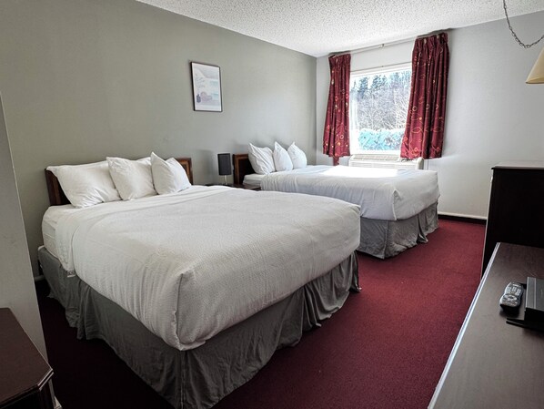 Chambre double, 2 grands lits, non-fumeur | Literie de qualité, couette en duvet, lit avec matelas à plateau-coussin