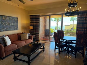 Living area - Sunset Beach Ocean View One Bedroom Executive Suite w/kitchen sleeps 4 (Cabo San Lucas)