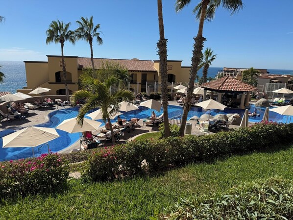 Pool - Sunset Beach Ocean View One Bedroom Executive Suite w/kitchen sleeps 4 (Cabo San Lucas)